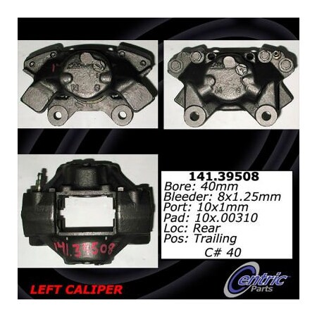 Centric Semi-Loaded Brake Caliper, Parts, 141.39508 141.39508